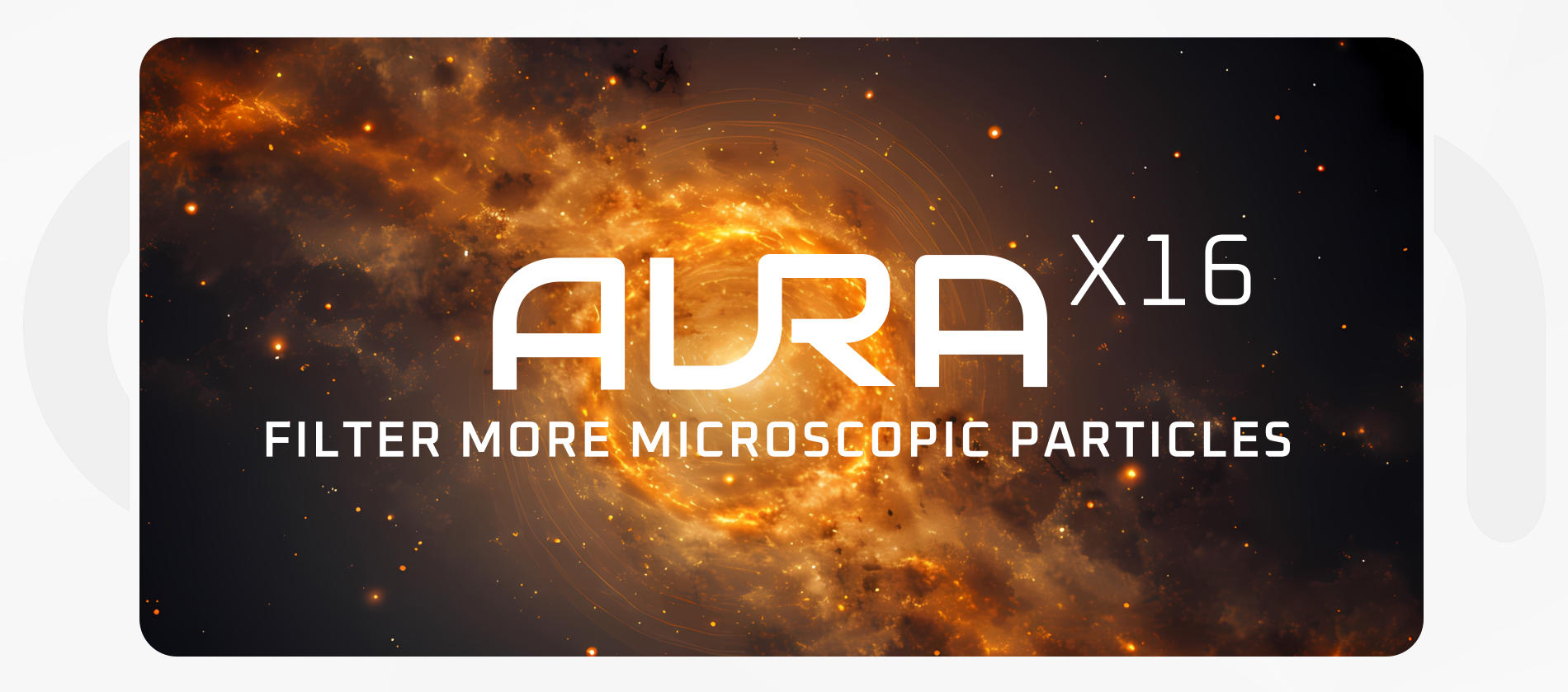 AURA X16 filter more water UF membrane microscopic