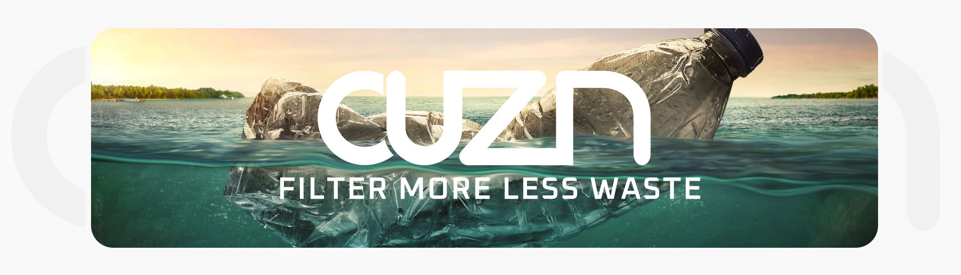 Plastic water bottles pollution in ocean