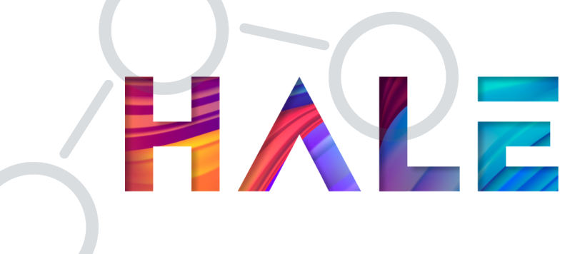 HALE coloro logo with water structure