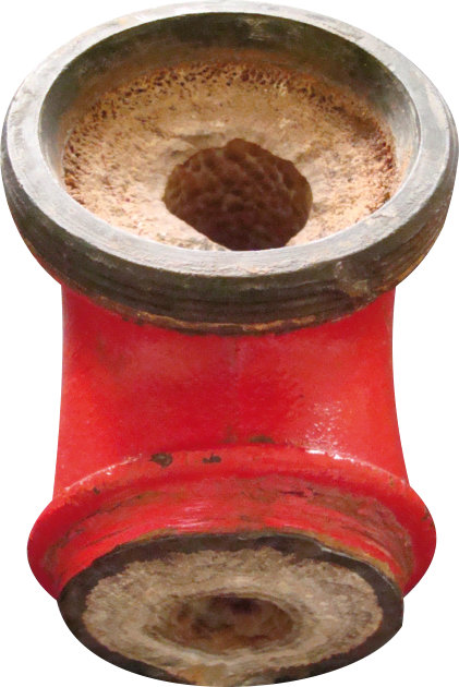 pipe with scale water softener