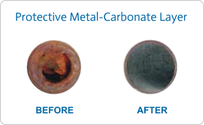 protective metal carbonate layer water