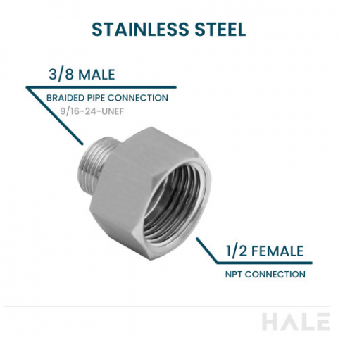 Reducer Male to Female (braided pipe - 1/2 " NPT)
