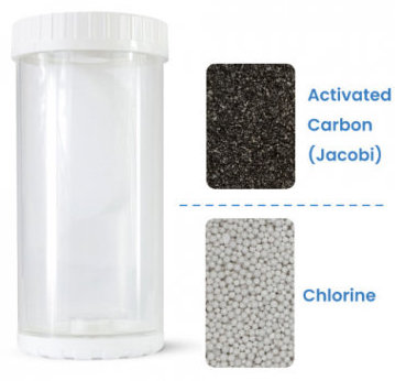 45x10 Chlorine with Activated Carbon adsorption
